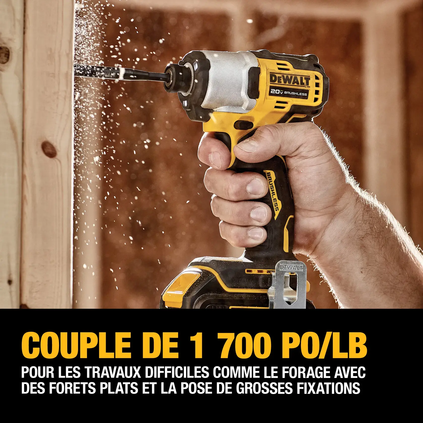 Kit includes DEWALT 20V MAX 1/4 inch impact driver (model DCF840), a 20V MAX 2Ah battery (model DCB203), and a 12V MAX/20V MAX charger (model DCB107).