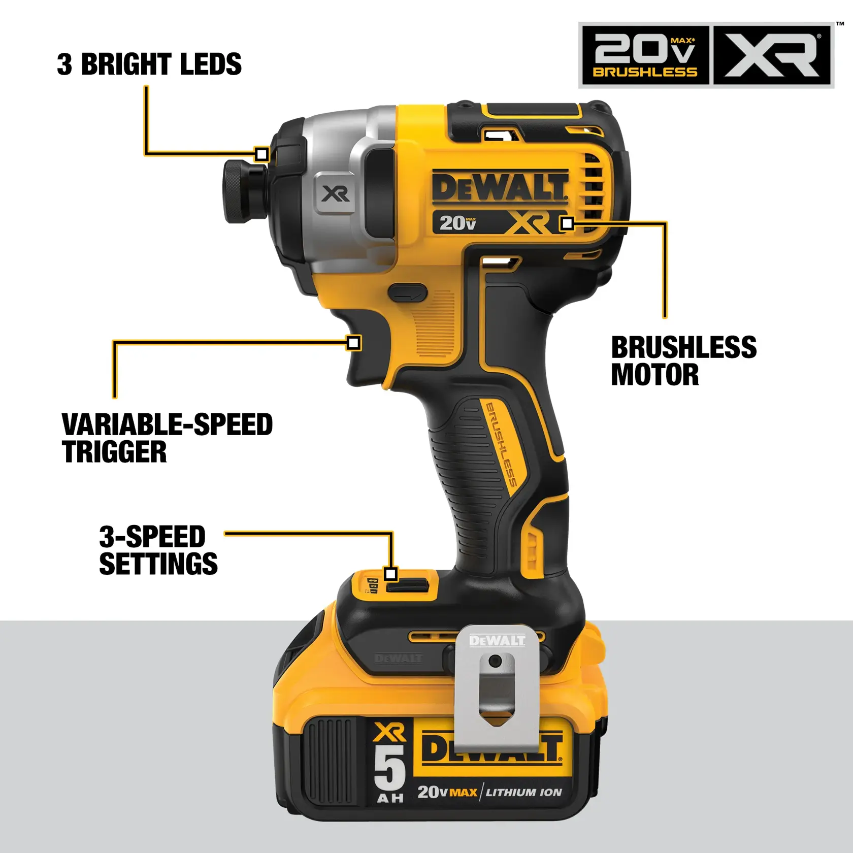 DEWALT® 20V MAX* Hammer Drill and 20V MAX* Impact Driver with FLEXVOLT ADVANTAGE™ Combo Kit