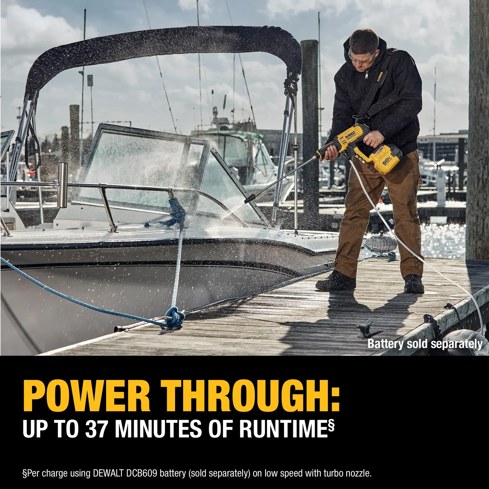 Power Cleaning a boat