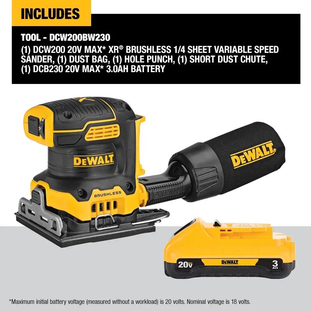 Deux batteries rechargeables au lithium-ion DEWALT 20V MAX de capacité 3Ah, présentées côte à côte.