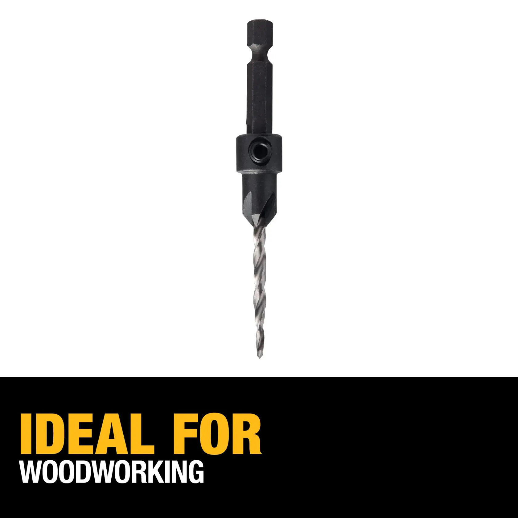 DEWALT DW2567 woodworking drill bit shown on a white background, with text below stating 'Ideal for woodworking'.