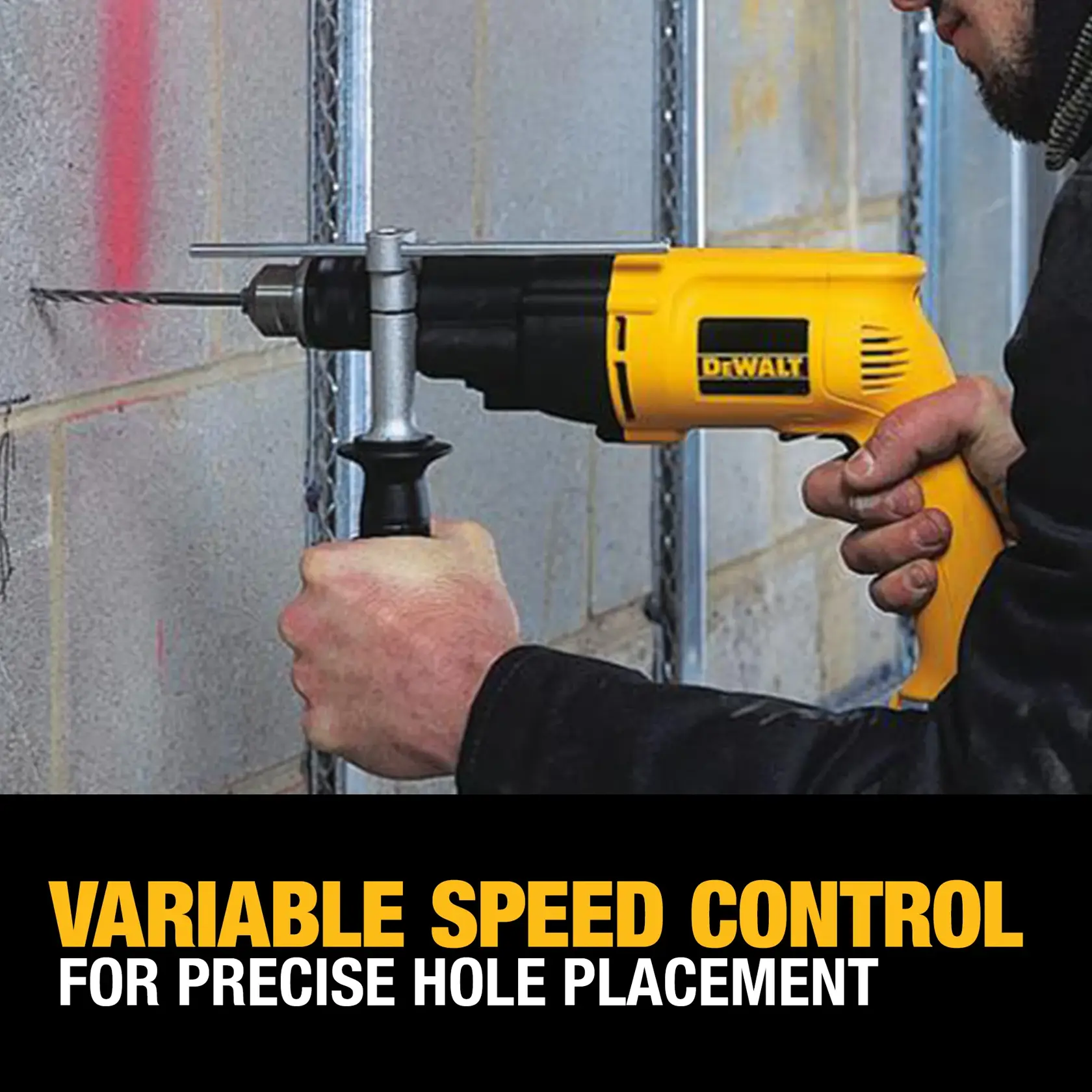 DEWALT® 1/2 in. (13mm) VSR™ Dual-Range Hammer Drill Kit