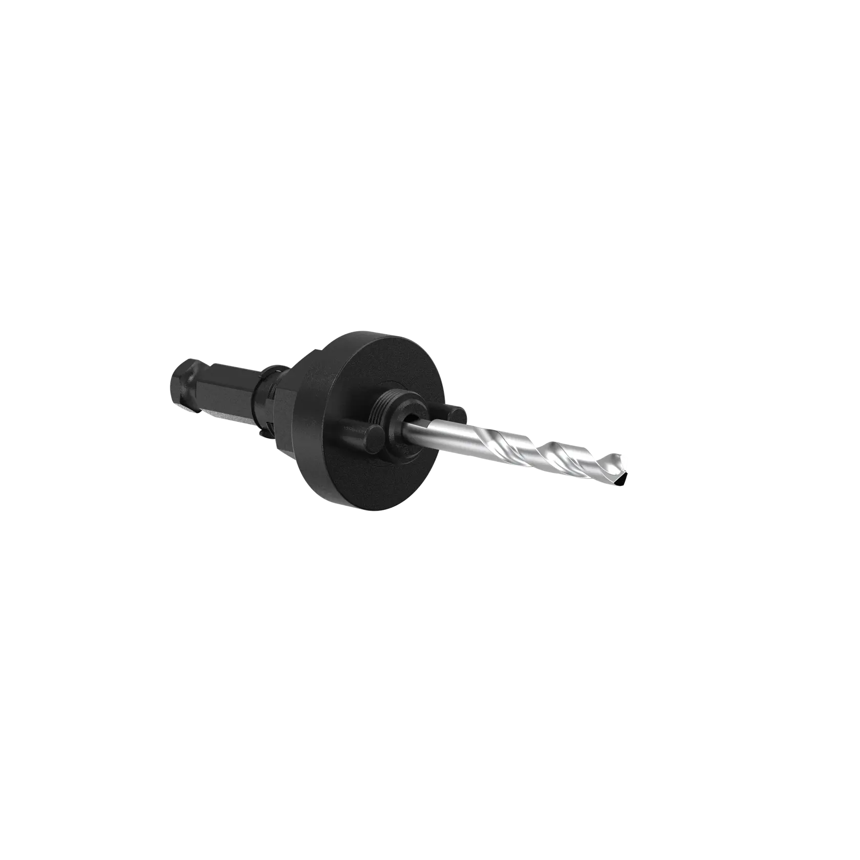DEWALT hole saw mandrel with attached drill bit shown on a white background.