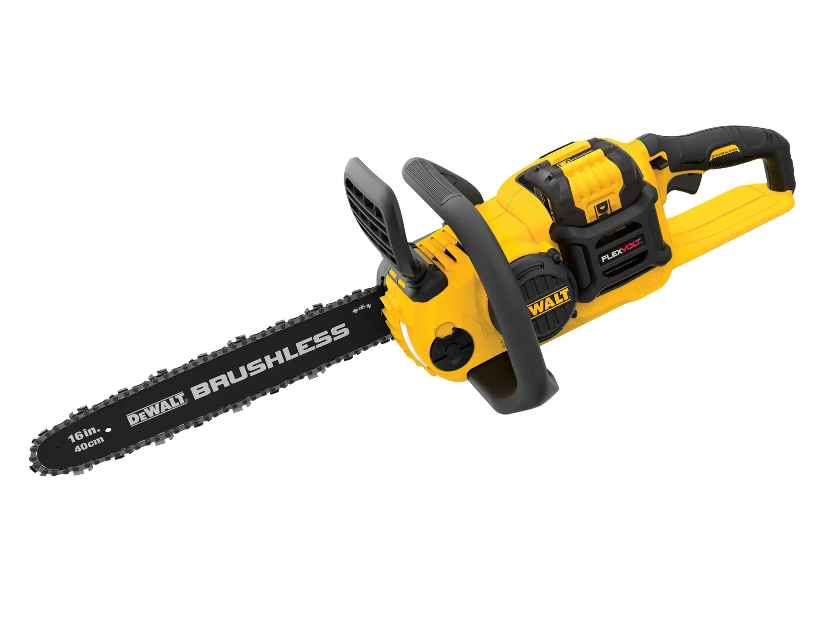 Overhead view of FLEXVOLT Cordless Chainsaw