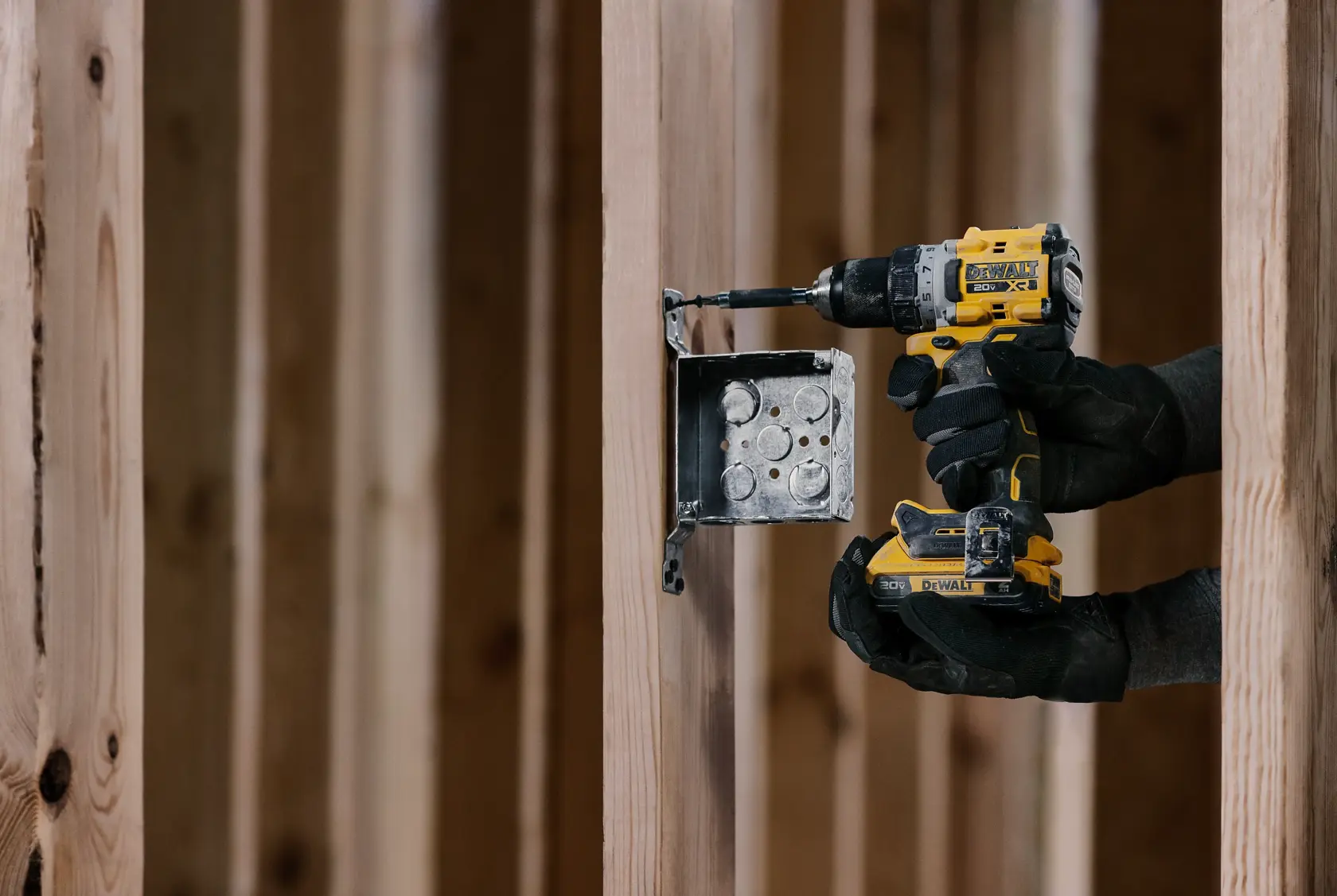 Graphic showing DEWALT XTREME Sub-Compact Series branding with the slogan 'Compact and Performance Packed' on a yellow background.
