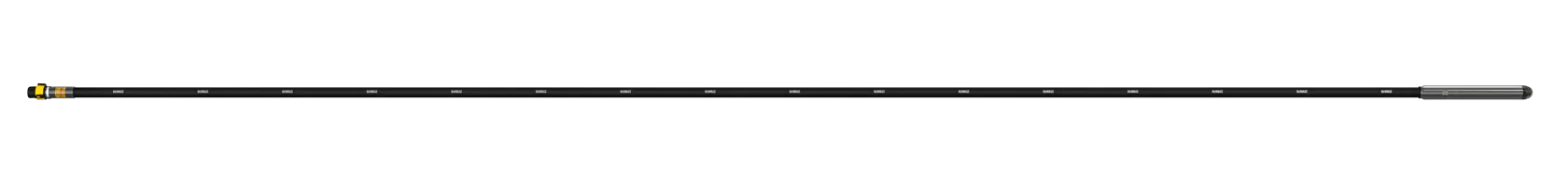 Long black extension pole with a yellow DEWALT logo on one end, designed for use with photography or power tools.