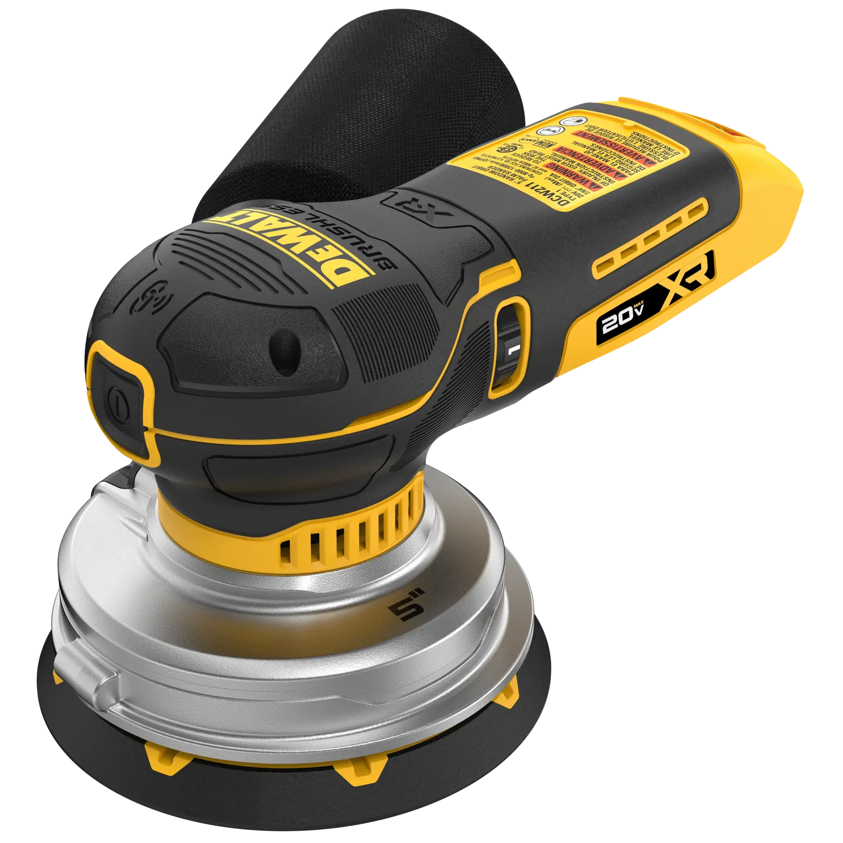 Ponceuse DEWALT 20V sans fil 5 pouces pour le bois et le lissage des surfaces.