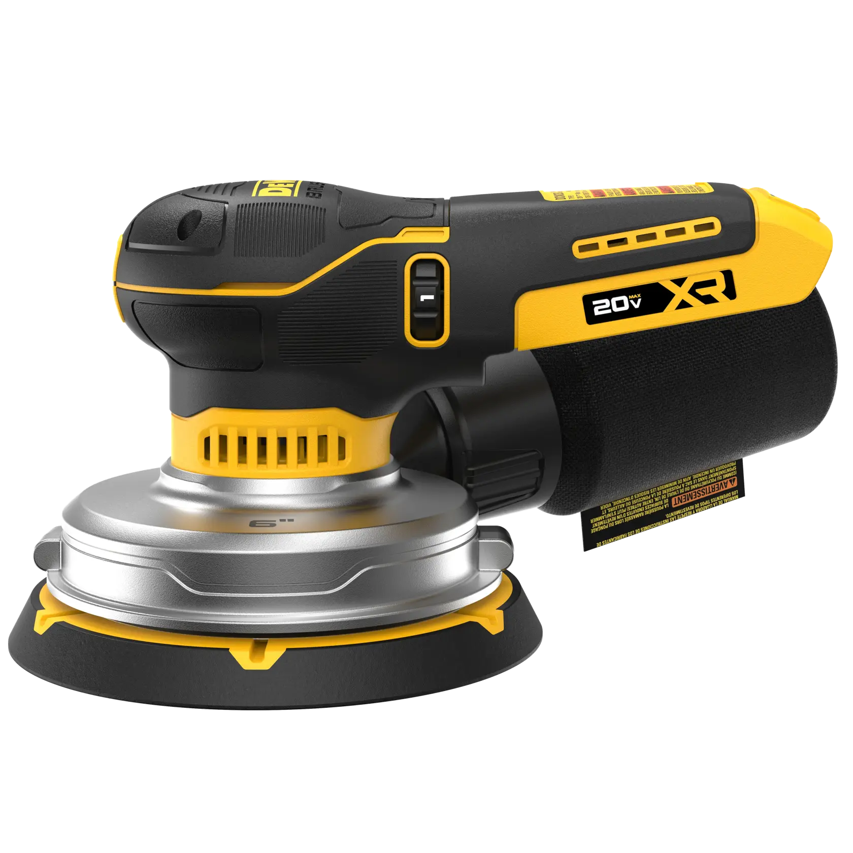 DEWALT 20V XR ponceuse sans fil 6 pouces pour bois, collecte de poussière et portable.