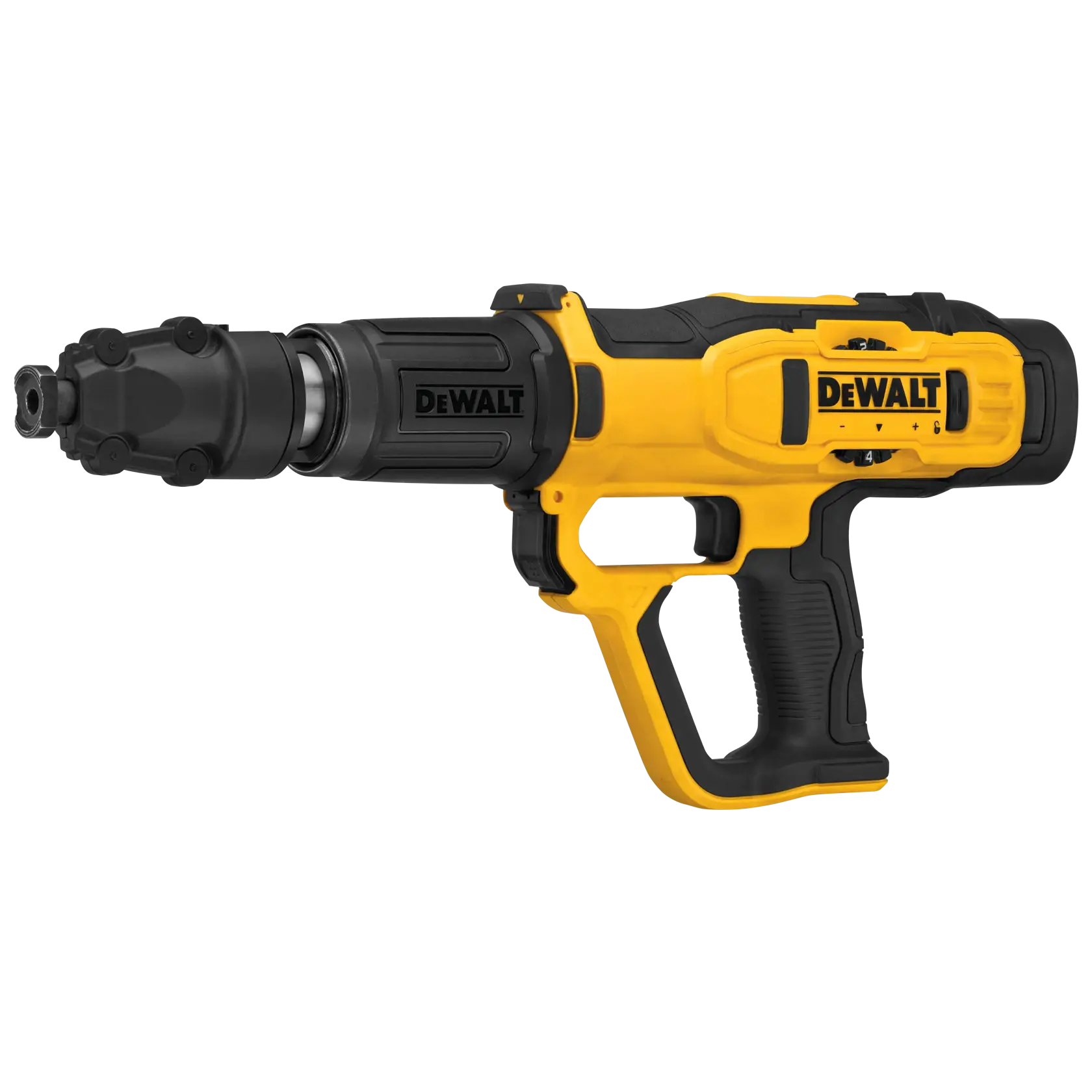 A DEWALT yellow and black powder-actuated tool, model DFD270SK, designed for heavy-duty fastening applications in construction.