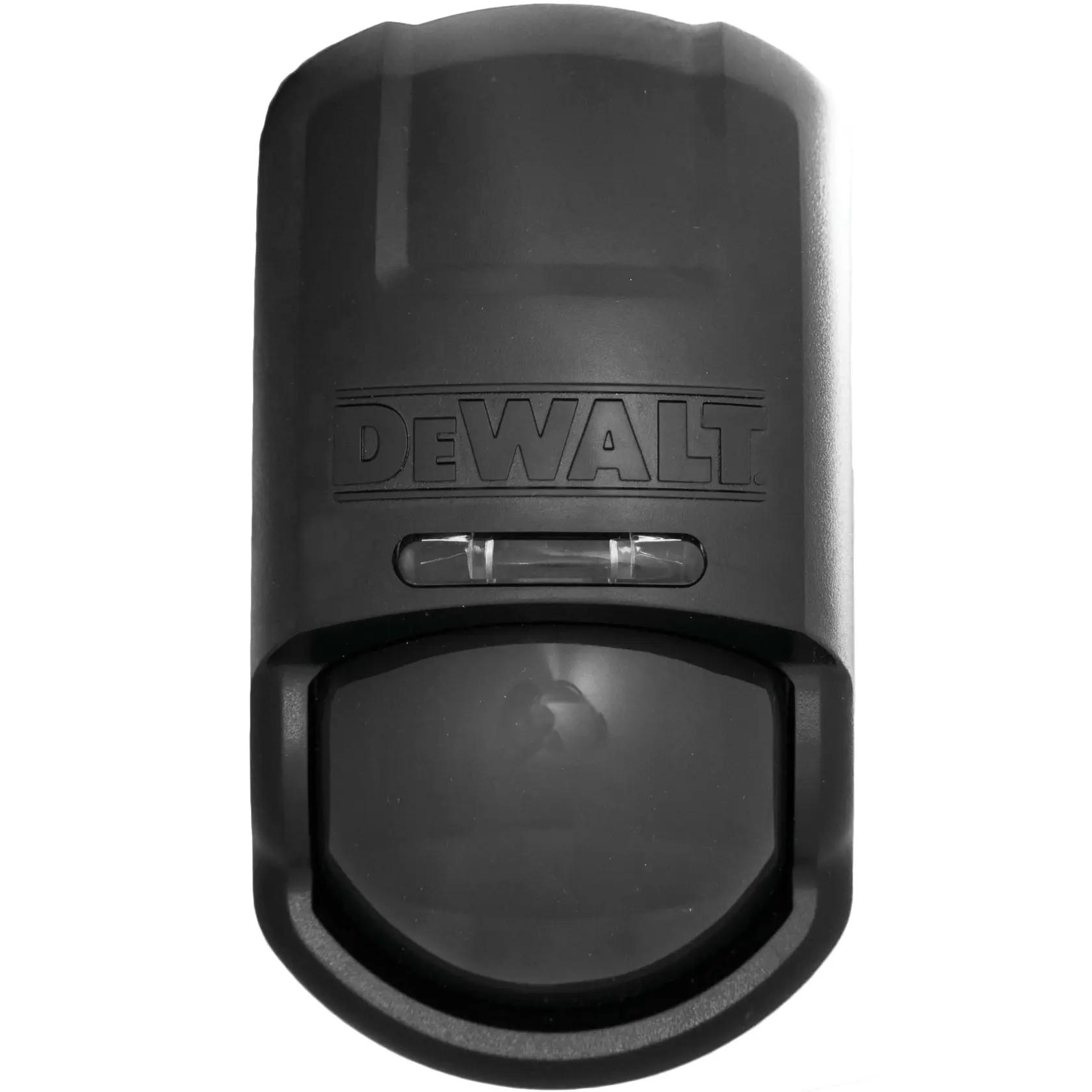 A DEWALT-branded black motion sensor device designed for photography or security applications, shown against a white background.