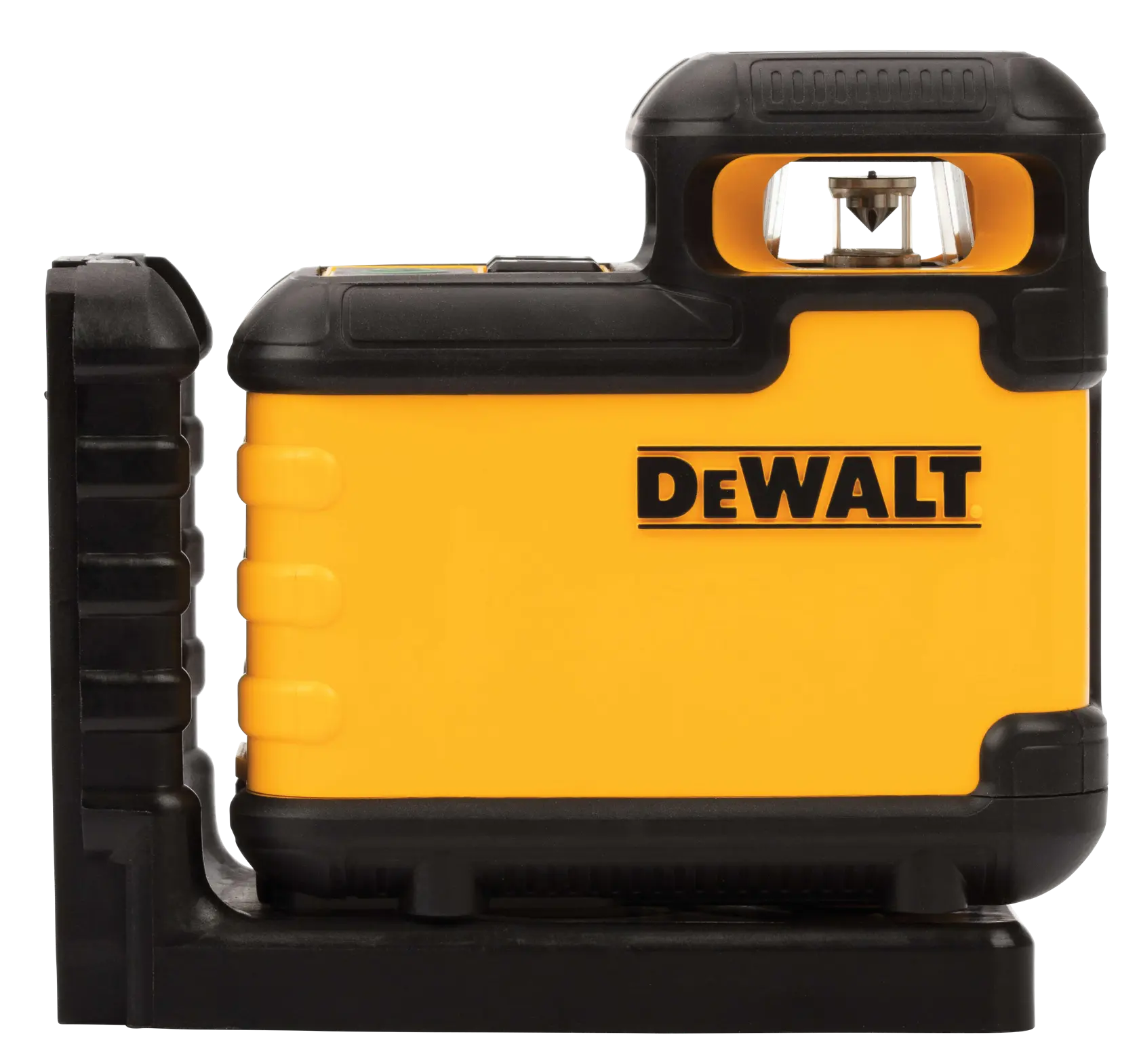 Logo DEWALT centré sur un fond blanc.