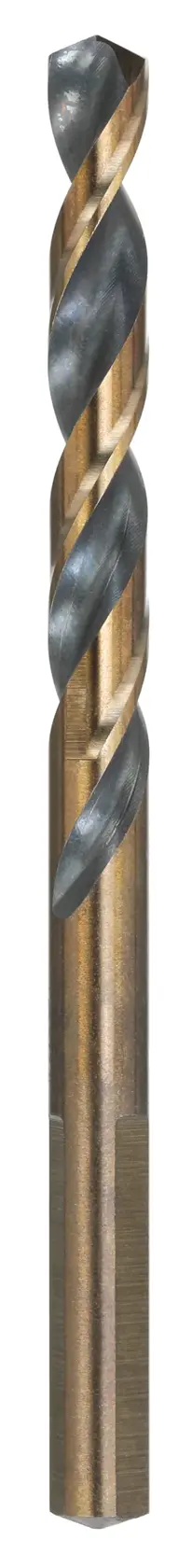 A single DEWALT metal drill bit with a spiral design, shown upright on a white background.