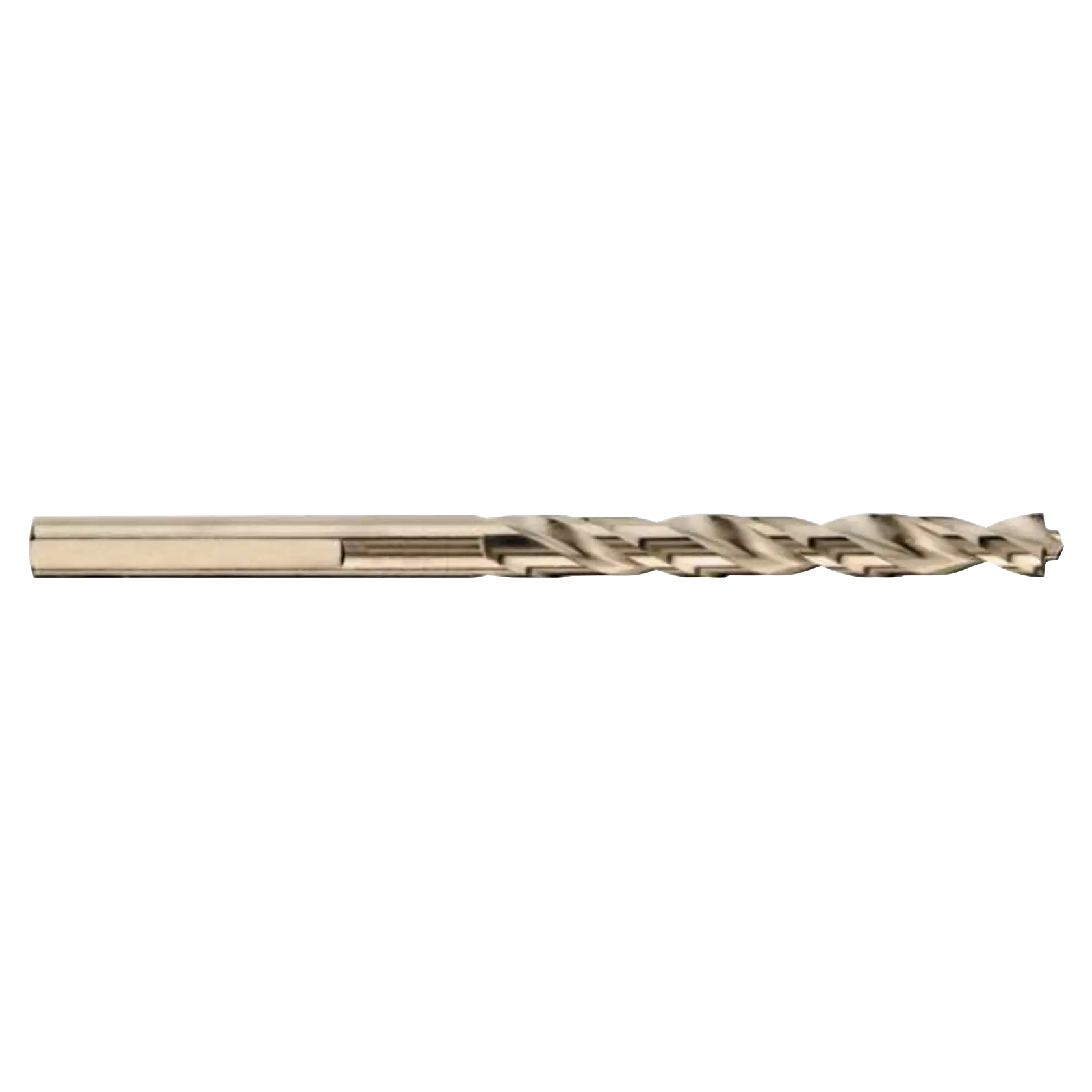 A single metal drill bit displayed against a white background.