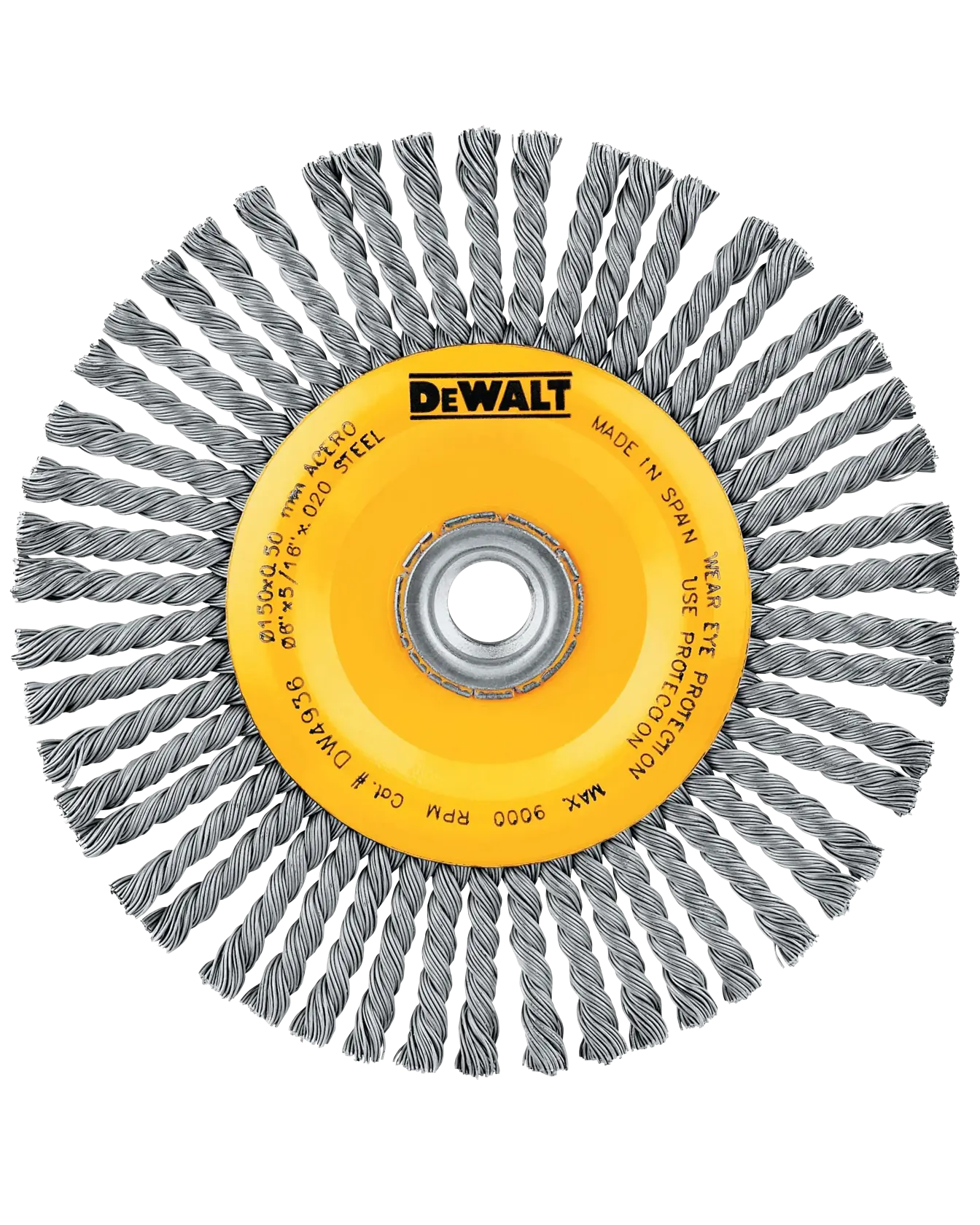 Logo DEWALT centré sur un fond blanc.