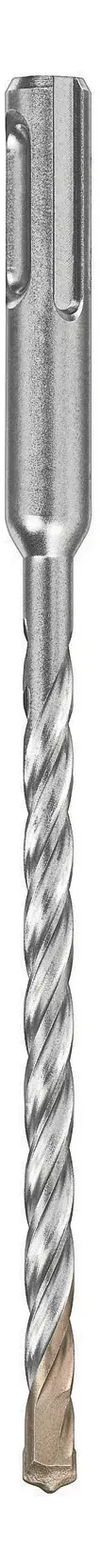 A DEWALT SDS Plus 2-cutter rock carbide drill bit, showing its spiral design and carbide tip.