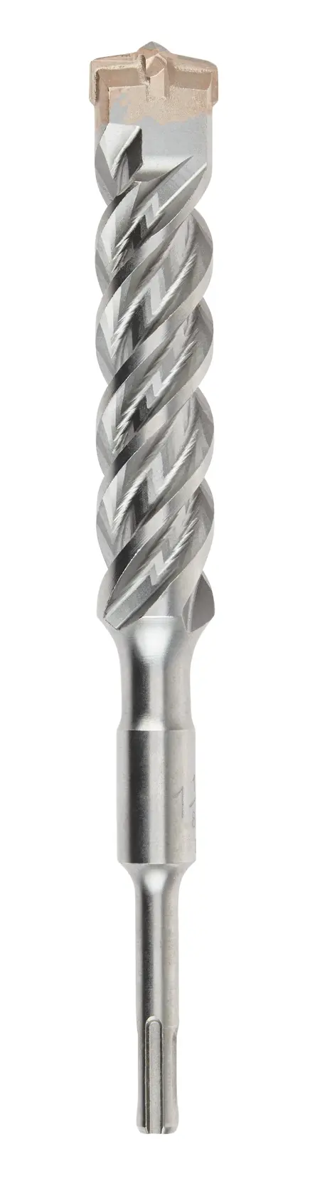 A single DEWALT branded SDS masonry drill bit with a spiral fluted design and a carbide tip, shown upright against a white background.