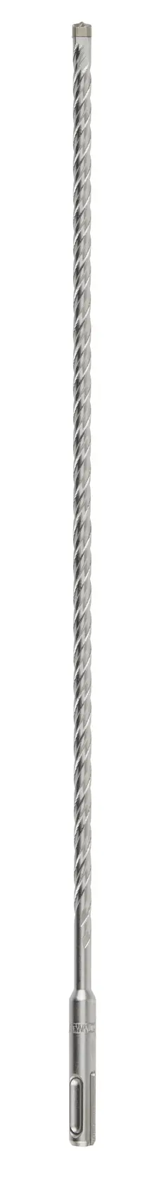 A DEWALT long masonry drill bit with a spiral flute, photographed against a white background.