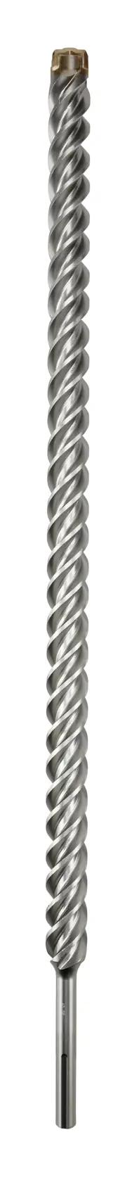 A single long, metallic SDS Max rotary hammer drill bit with a spiral flute design, shown vertically against a plain white background.