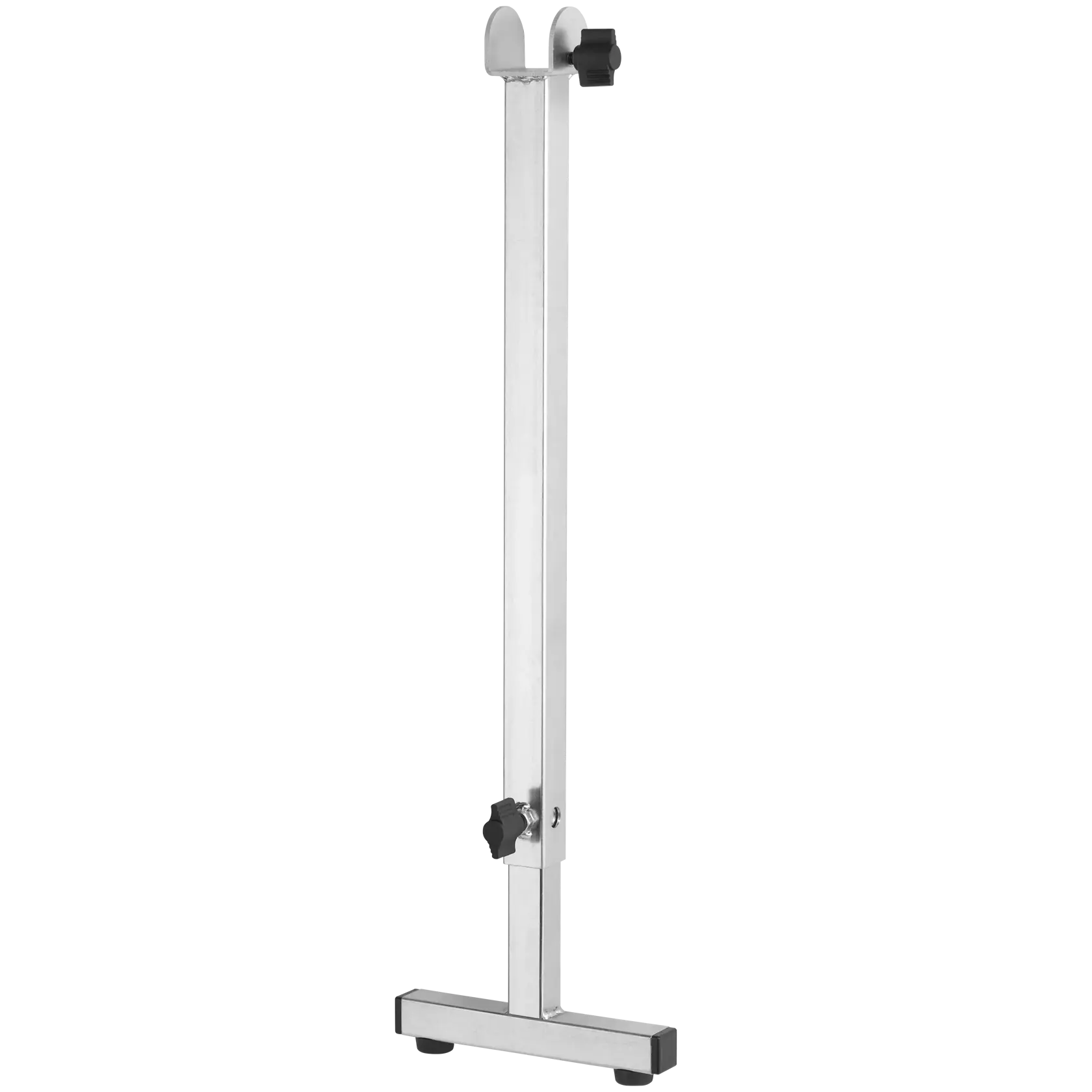 A metallic DEWALT DW7028 adjustable work support stand for photography or tools, featuring two adjustment knobs and a stable base, shown against a white background.