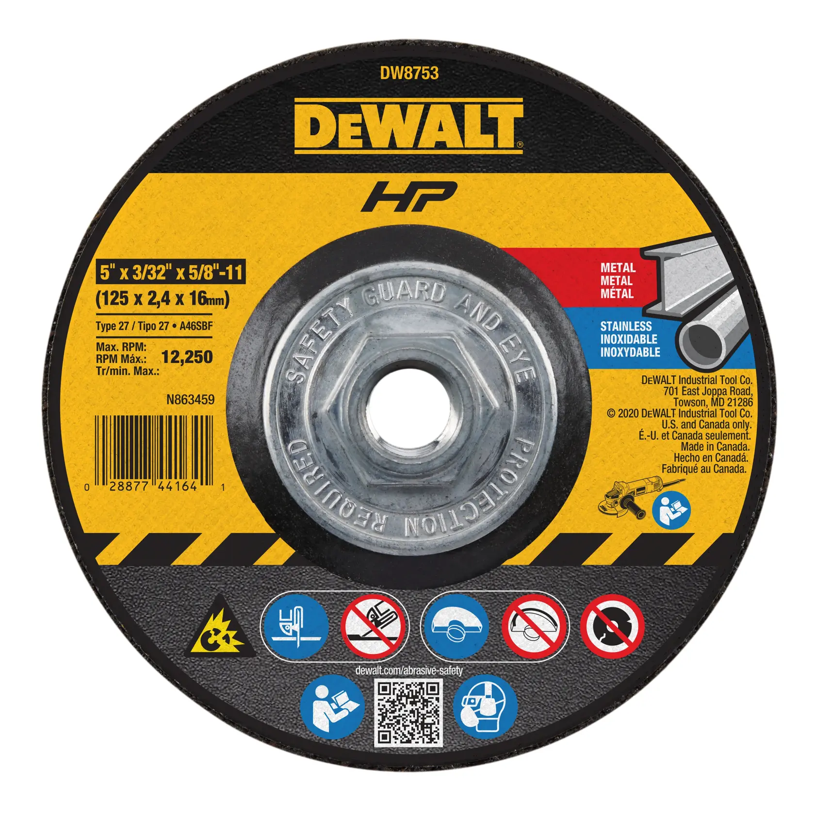 High performance cutting and notching wheel.