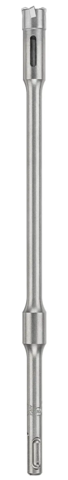 A single DEWALT metal drill bit with a specialized tip and SDS shank, shown standing vertically against a white background.