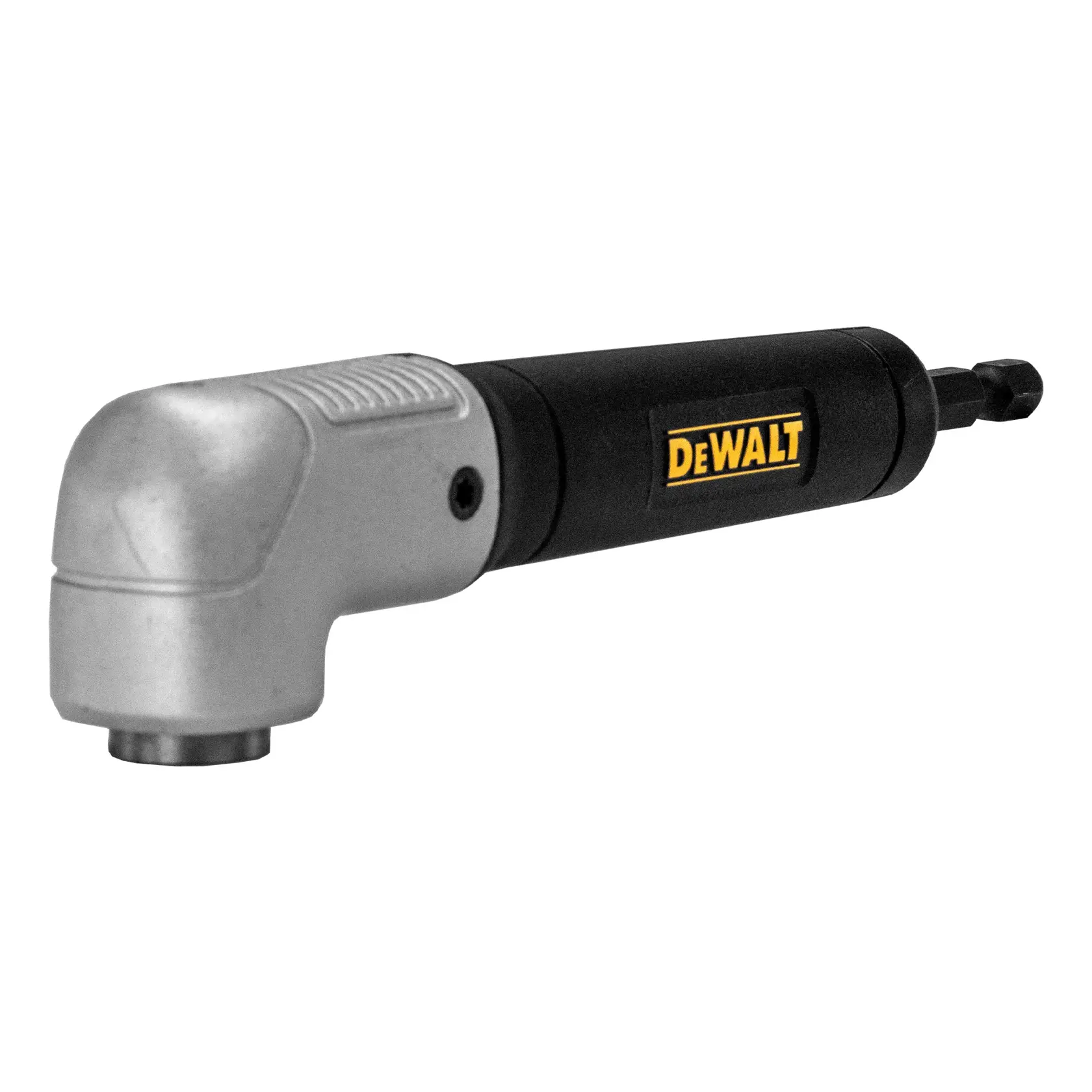 DEWALT right angle tool DWARA120, DWARA120-F. Compact attachment for photography, LAG/NA/EMEAANZ regions.