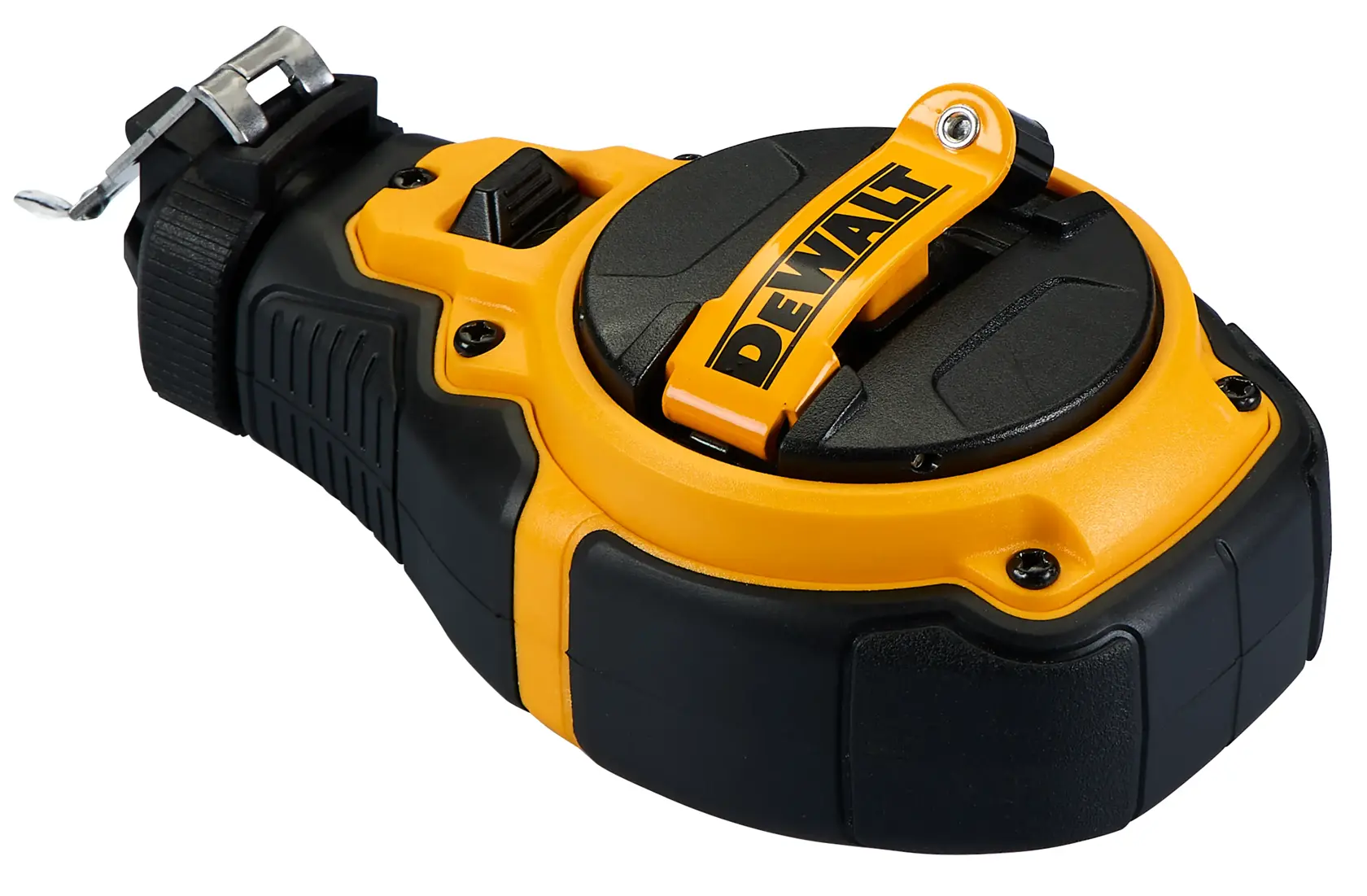 DEWALT tool photography, DWHT48333 and DWHT48333RC SKUs, black-yellow casing, close-up view.