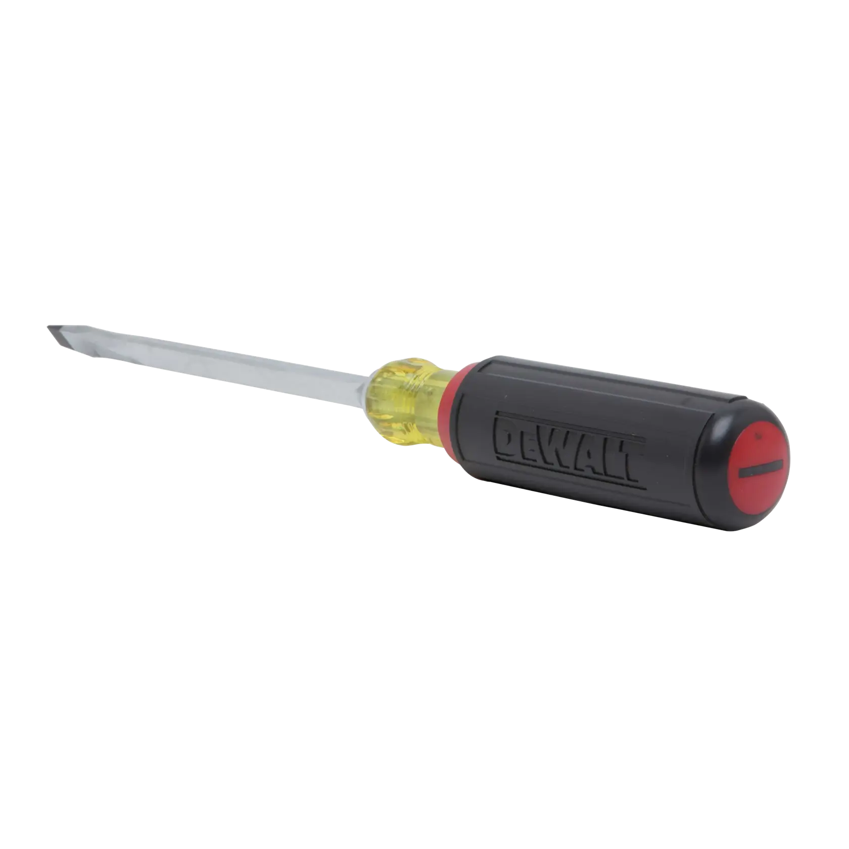 Profile of 5 sixteenths inch Square 6 inch Vinyl Grip Screwdriver with Bolster.