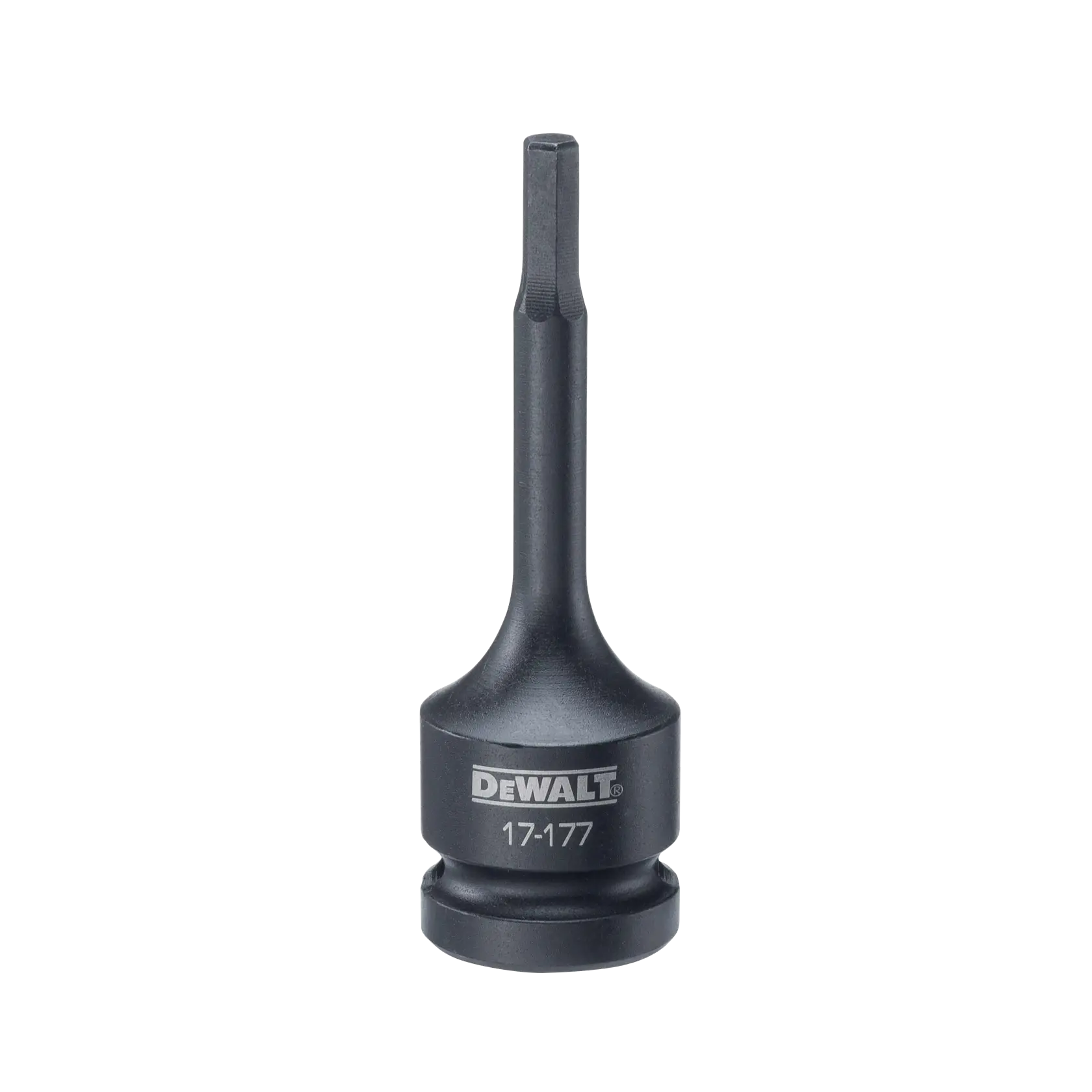 A DEWALT branded socket bit tool, model number 17-177, shown upright against a white background.