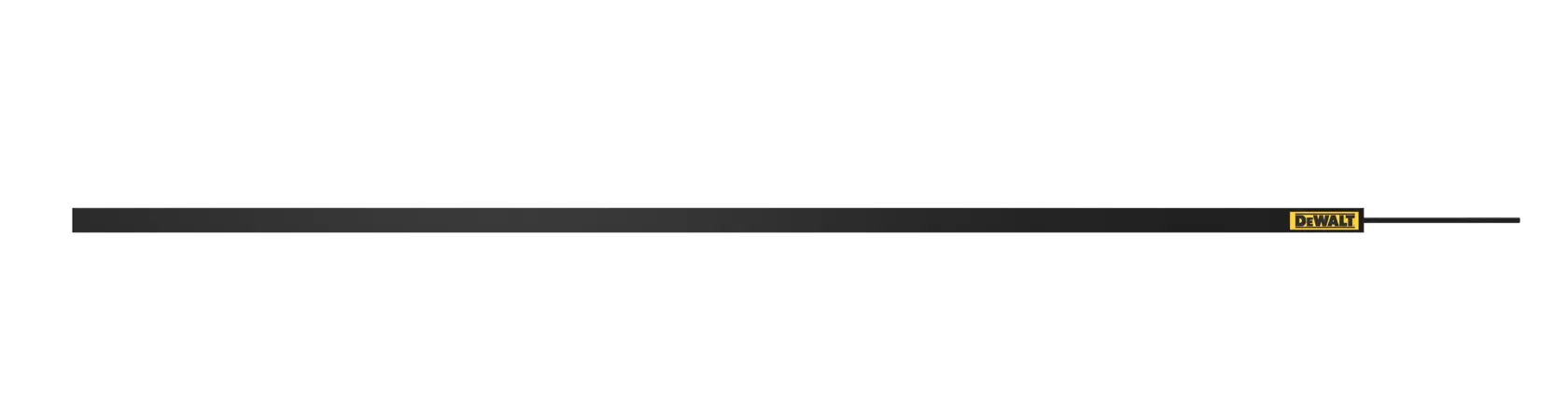 A DEWALT-branded black telescopic pole, shown horizontally against a white background.